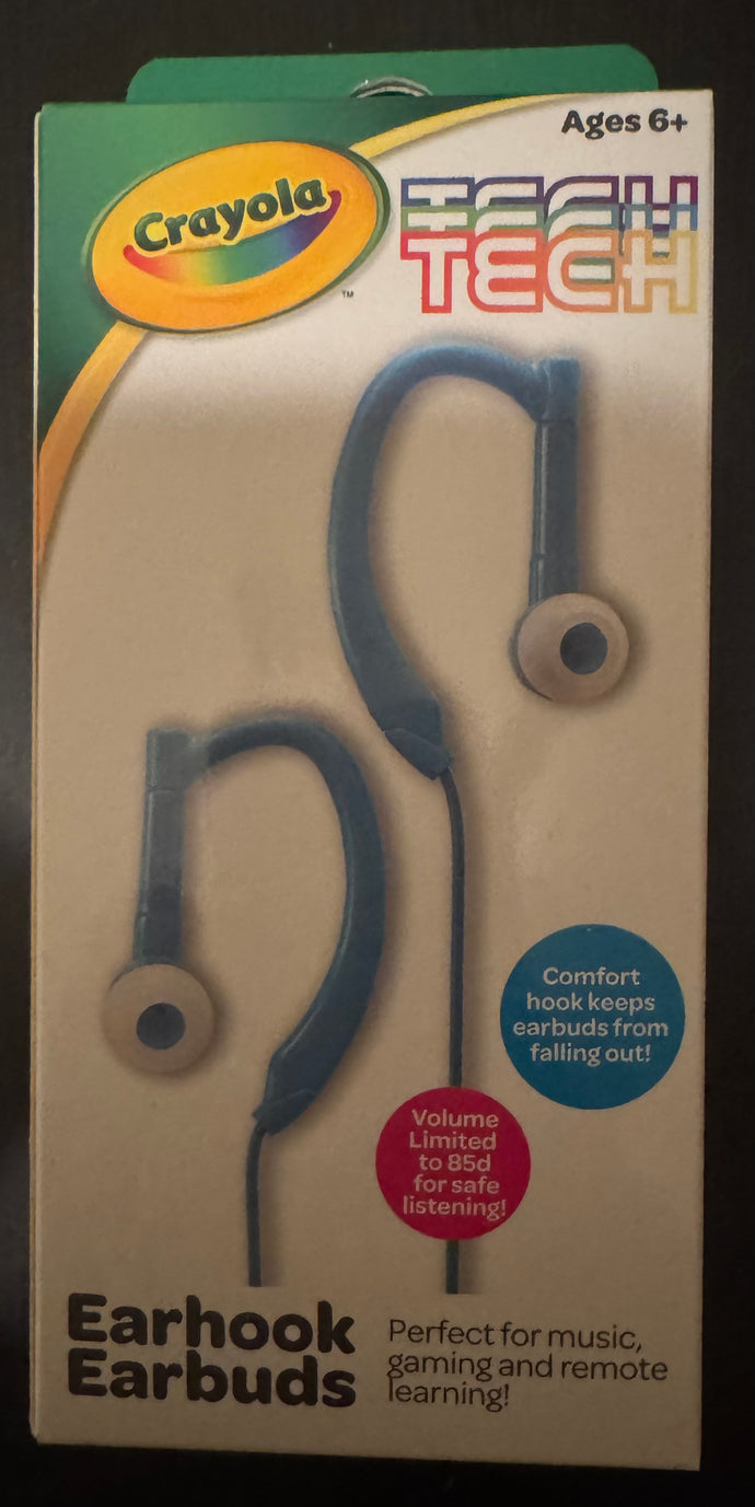 Crayola Tech Earhook Earbuds Blue