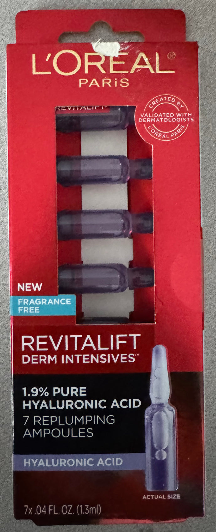 L'Oreal Paris Revitalift Derm Intensives Hyaluronic Acid Ampoules 7 ct.