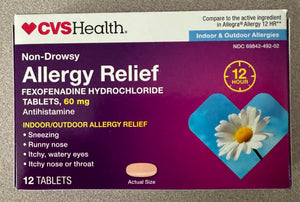 CVS Health Allergy Relief as shown