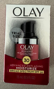 Olay Regenerist Trial Size Anti-Aging Moisturize SPF 30 0.5 oz.