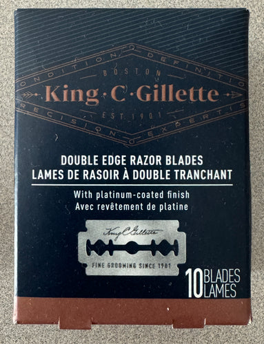 King C Gillette Double Edge Razor Blades 10 ct.