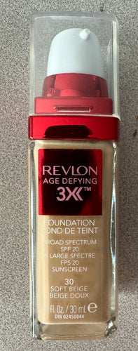 Revlon Age Defying Foundation SPF 20 Soft Beige 30