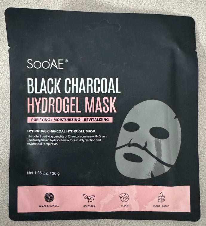 Soo'AE Black Charcoal Hydrogel Mask 1.05 oz.