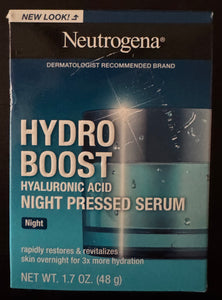 Neutrogena Hydro Boost Night Pressed Serum 1.7 oz.