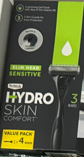 Schick Hydro Slim Head Sensitive Razor with 4 Cartridges