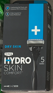 Schick Hydro Dry Skin Razor with Two Cartridges