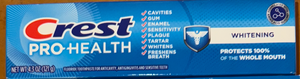 Crest Pro-Health Whitening Toothpaste 4.3 oz.