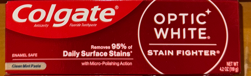 Colgate Optic White Stain Remover Toothpaste 4.2 oz.