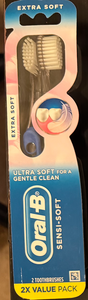 Oral-B Sensi-Soft Toothbrush Extra Soft Twin Pack