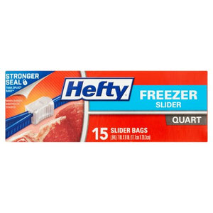 Hefty Slider Bags, Freezer, Gallon - 20 bags